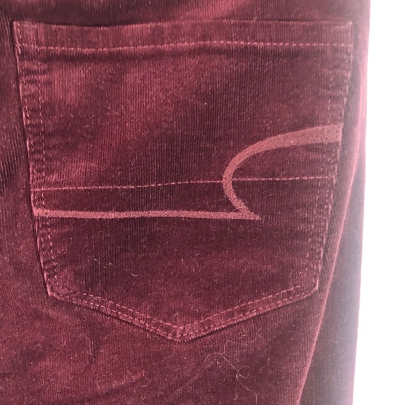 American Eagle Hi Rise Jegging Burgundy Size 4 - Picture 3 of 7